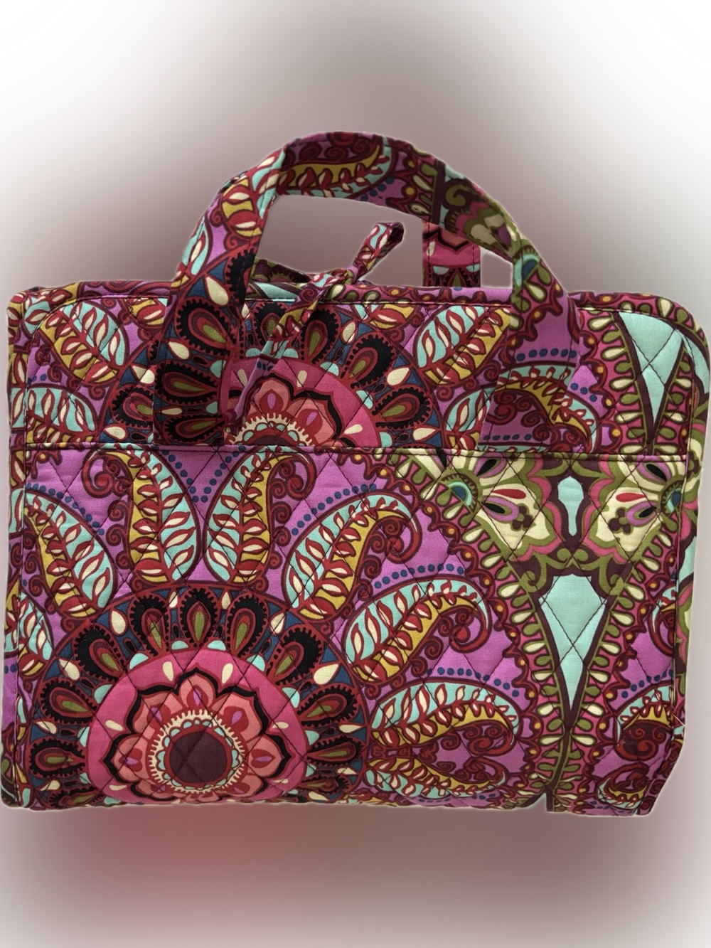 Vera Bradley Essential Hanging Travel Organizer Pink/Turquoise